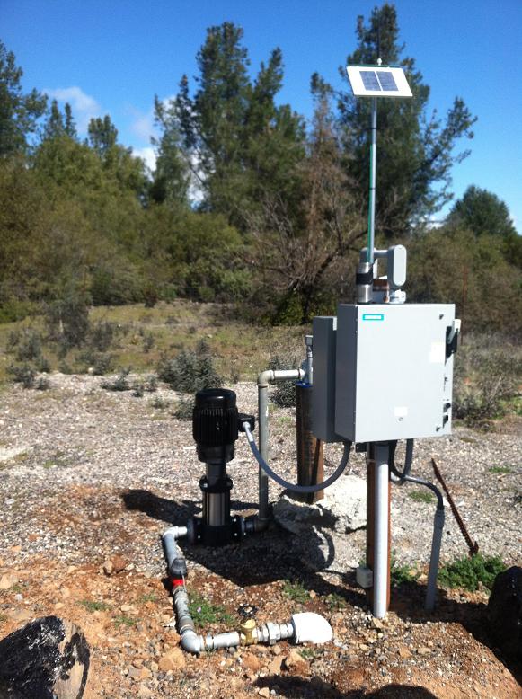 Remote pump control installation